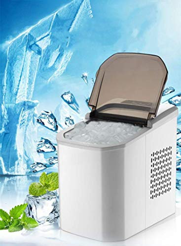 Ice Maker Mini Small Automatic, Household Commercial Dual Use 10KG Ice Volume 9 Ice Cube Machine Home Party Bars milk tea shop