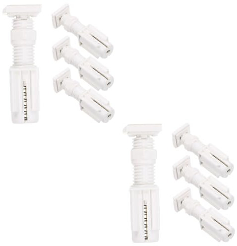 MAGICLULU 2 Sätze Rollladen-installationscode Jalousie Lamellenhalterungen Fensterrollos Blind Fensterläden Verschluss Montage Lamellenteile Lamellenzubehör Weiß Plastik 4 Stück * 2