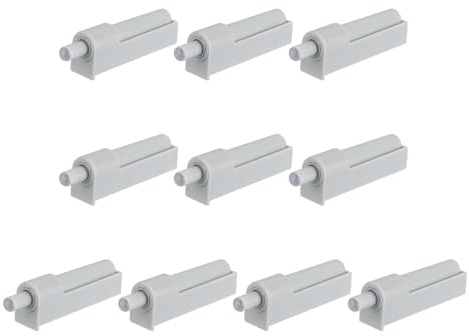 QUARKZMAN Softclose Türdämpfer, 10 Satz Schweigende Türschließer für Türen, Softclose Nachrüsten Möbeltürdämpfer für Schranktüren Küchenschranktür Kleiderschranktüren Schuhschrank Tür, Grau