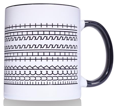 Ceraozmus Funny Coffee Mugs，A Novelty Ceramic Coffee Mug with a Hidden Message,Gift for Work Bestie,Friends, Family, Ceramic Cup，A Humorous and Unique Gift for Coffee Lovers (11 OZ Black and White)