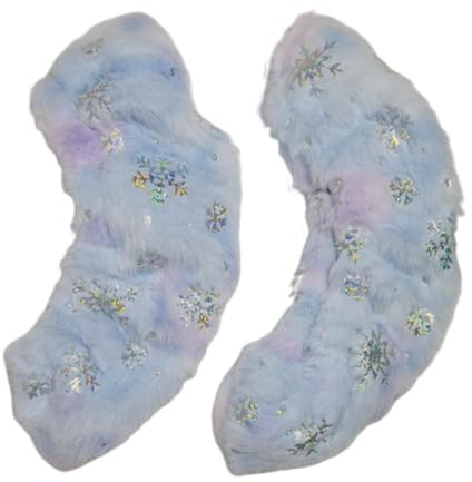 FashionCha Protège-Patins Garde Lames de Patins à Glace Housses Flanelle Douce Protection Flexible Adaptée Adultes Enfants Patinage Artistique Hockey Cadeau Déco, Bleu