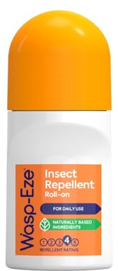 Wasp-Eze DEET Free Insect Repellent Roll-on, 75ml | Mosquito Repellent, Naturally based ingredients, DEET Free, for Travel & Outdoors, for Babies 6m+, Children & Adults