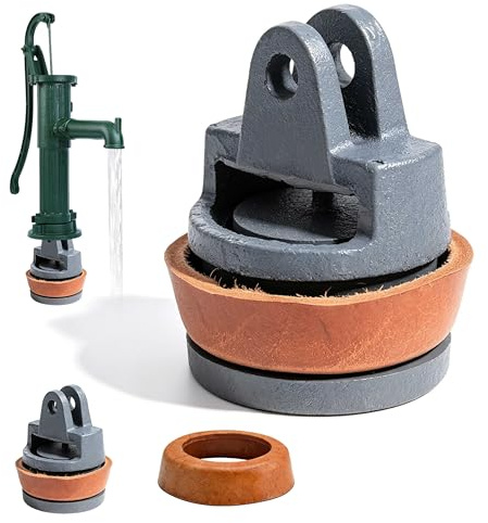 Ersatzkolben für Schwengelpumpen, Typ 75 Kolben Komplett mit Zusätzlichem Dichtungsring, Dichtungsset für Handpumpe Typ 75, Ersatzteile Pumpendichtung Gartenpumpe/Wasserpumpen