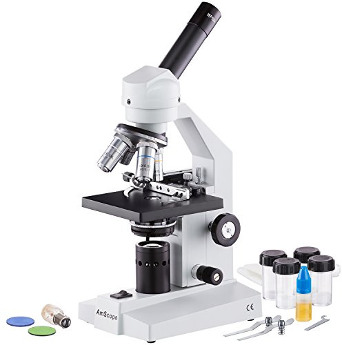 AmScope Microscope vétérinaire M500-MS 40X-1000X avec platine mécanique