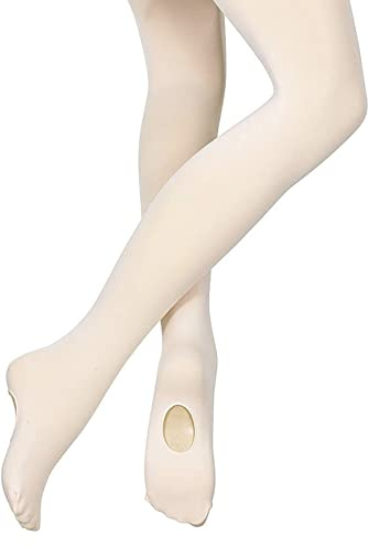 Silky Pink Convertible Ballet Tights Age 11 to 13