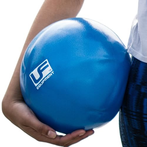 Urban Fitness Small Pilates Exercise Ball, 25 cm, Excellent Grip, Muscle Relaxation, Yoga Posture Improvement, Blue