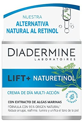 Diadermine - Lift + Crema de Día Naturetinol - 50ml - Reduce arrugas, reafirma e hidrata la piel - Nuestra alternativa al Retinol - 95% ingredientes origen natural