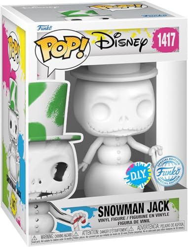Funko The Nightmare Before Christmas Snowman Jack (DIY) Vinyl Figur 1417 Unisex Pop! weiß