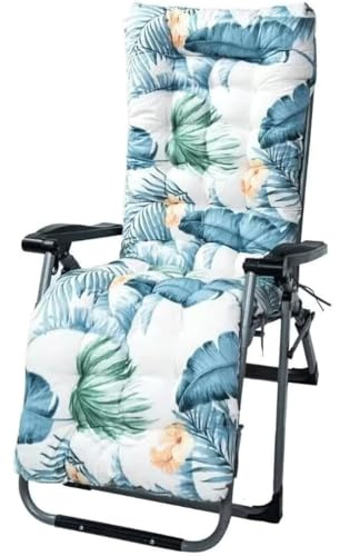 MCNDSI Auflagen Für Gartenliegen Dicke Lange Gartenliegen-Auflage Sofapolster Relaxliegenauflage für Anti-Rutsch-Design Polster Kissen Liegestuhl Relaxliegenauflage(Style2)