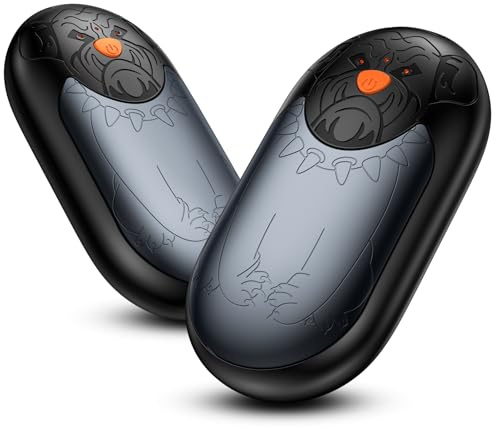 24 Stunden Heizung Handwärmer Elektrisch | 2er Set Tragbarer Wiederaufladbarer Handwärmer mit 3 Heizmodi, 6000mAh Taschenwärmer Tasche für Frauen Männer Camping Jagd Golf