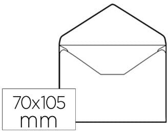 Liderpapel SB03 - Pack de 100 sobres tarjeta de visita, 70 x 105 mm, color blanco
