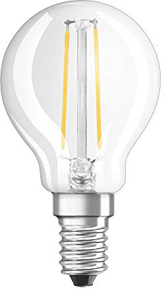 OSRAM LED Retrofit CLASSIC P DIM Lampadina LED, Attacco: E14, Bianca Calda, 2700 K, 2.80 W, Equivalenti a 25 W, LED Retrofit CLASSIC P DIM, Chiaro, Taglia Unica