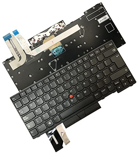 JINTAI Notebook El Teclado (sin retroiluminación) para (Español Layout España) De Repuesto para Lenovo ThinkPad E480 E495 L480 T480s SP