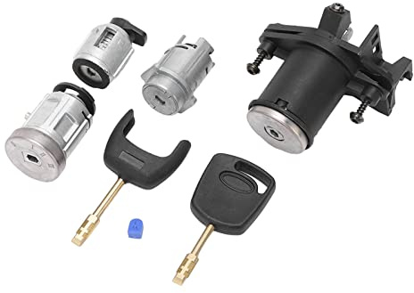 Avviamento accensione, interruttore blocco accensione Cyclinder Set serratura porta auto Cyclinder Set 2S61 A22050 BM sostituzione per Fiesta MK5 Fusion