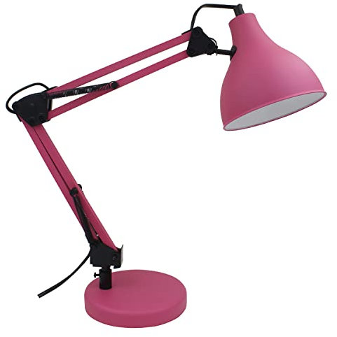 INSPIRE - Schreibtischlampe - E27 40W - H. 55 cm - Rosafarbenes Metall - ENNIS