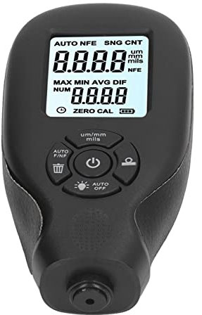 Autolackmessgerät, Schnelle Nullkalibrierung, Automatisches Identifizieren des Schichtdickenmessgeräts, Multifunktional für das Auto (Schwarz)