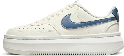 NIKE Court Vision Alta LTR, Scarpe da Ginnastica Donna, Sail/Diffused Blue-Sail, 40 EU