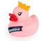 ISABELLE LAURIER - Jouet de Bain pour bébé et Enfant 1 2 3 Ans - 100% étanche - Canard de Bain pour Tout-Petit Princesse, Rose