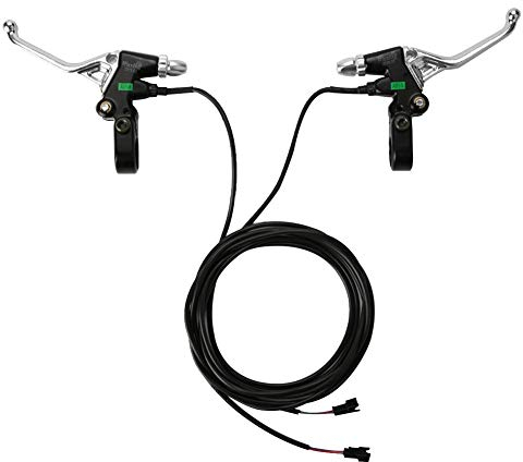 QiaoJun Fahrrad Bremse Kabel,Bremszug Fahrrad 1 Paar MTB Bremsegriffe Universal Fahrradbremsen Hebel Aluminiumlegierung elektrischer Bremsgriff für elektrische Fahrrad-Roller