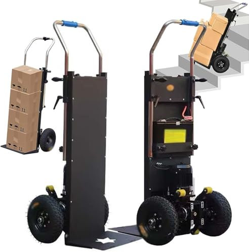Generisch Elektrische Treppensteiger-Handkarren1200W 1500W Treppensteiger-Handkarren Maximale Traglast 400 kg Einfaches Auf- und Absteigen für den Umzug von Lagerlogistik,1500w