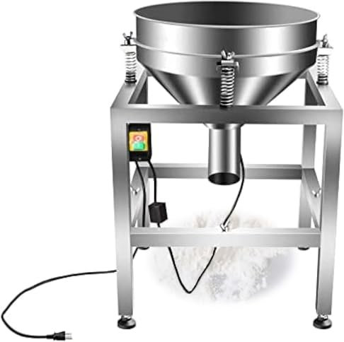 BDJSN 50W Commercial Sieve Shaker Vibrating Machine, 3600rpm Automatic Electric Powder Sifter Machine with 40/100 Mesh, for Flour, Tea, Corn Flour, Coffee