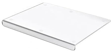 YUSUZH Tabla De Cortar Transparente Tabla de Cortar con Tabla de Cortar Transparente de Espesor de Labio Contrario for Tabla de Cortar Antideslizante de Cocina para Cortar Pan Frutas(Clear-45x35cm)