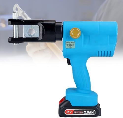 VNATWGOO Kit De Crimpadora HidráUlica EléCtrica Profesional, Crimpadora A BateríA para Transiciones De Terminales De Cobre Y Aluminio,SME240