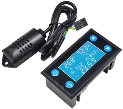 Yominerr W1212 Controllore Digitale di Temperatura umidità Timer W1212 Controllore Digitale di Temperatura umidità per Incubatrice Termostato Umidificatore Aquarium