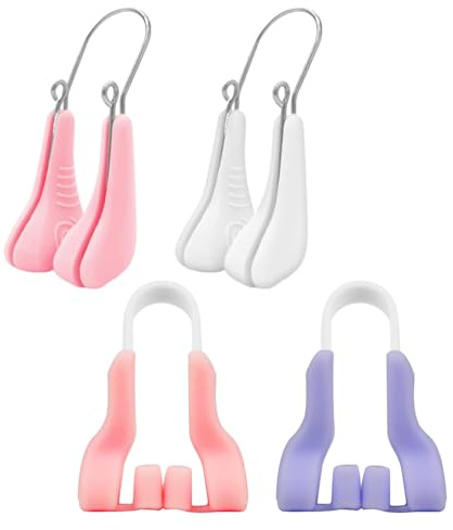 COACOM 4 Pezzi in Silicone -Clip Nososo, Clip Nasale, Buccia Nasale, Clip di Bellezza del Naso, Supporto Nasale, Strumento di Bellezza.