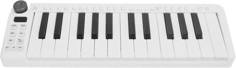 SEAFRONT Controlador de Teclado MIDI con 25 Teclas Sensibles, Portátiles, Conectividad Amplia, Salidas de Entradas MIDI Versátiles, Conexión Inalámbrica