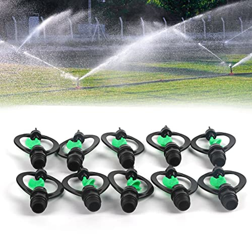 ZJchao Sprinkler Wobbler, 10pcs Plastic G1 / 2in Sprinkler Strinkler Système Strinkler Têtes Sprinkler à Basse Pression Têtes de Papillons Buzle en Forme de Pluie pour L'irrigation
