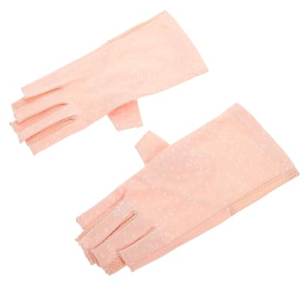 POPETPOP Guantes Protección UV para Manicura Guantes de Manicura sin Dedos para Mujer para Uso Salones de Belleza o Casa Proceso de Uñas UV