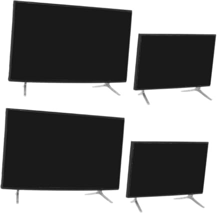 SUPVOX 4 Stücke Maßstab Miniatur Fernseher mit Stabilem Sockel Puppenmöbel Wohnzimmer Dekoration Realistische Miniatur für Szenen und Sammlungen
