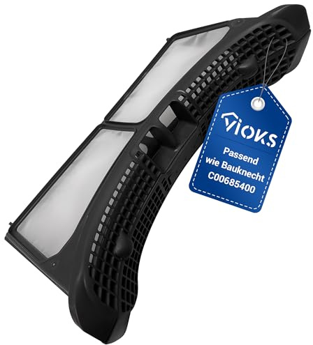 VIOKS Flusensieb Trockner 306x164x67mm Aufklappbar Ersatz für Bauknеcht Whirlpоol Indesit Flusensieb 481010615876 488000685400 C00379873 C00685400 - Filtertasche Flusenfilter Filter für Wäschetrockner