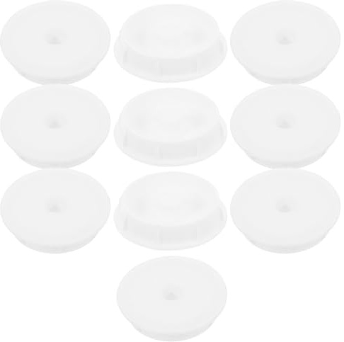 HOOWIFFY 10pcs Lint Roller Reusable Covers Plastic Accessories Easy Replacement Versatile Use White for Carpets and Car Seats Pet Hair Removal