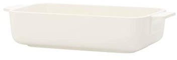 Villeroy & Boch Clever Cooking - Fuente para Horno Rectangular, Porcelana, Beige, 24 x 14 x 5 cm