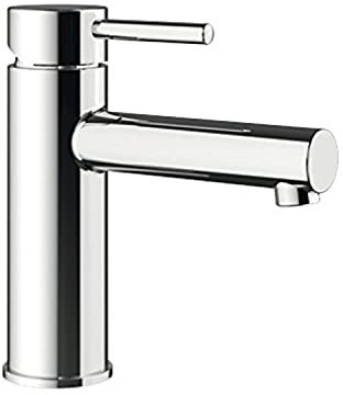 Blanco KARIA-WT, Waschtischarmatur, Einhebelmischer für Badezimmer, Wasserhahn für Bad-Waschbecken, Oberfläche chrom - mit Ablaufgarnitur