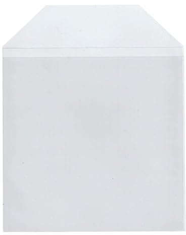 200 x Premium Grade CD DVD Blu-ray Disc Plastic Sleeves with Flap – Heavy-Duty 80 Micron Envelopes with Strong Stitched Edges – Clear Wallets for Disc Storage and Protection