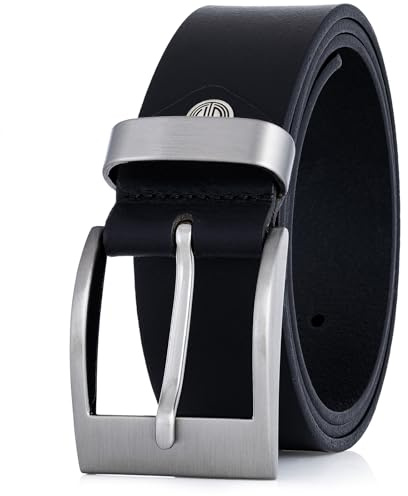 LINDENMANN Ledergürtel Herren, schwarz 40 mm Büffelleder, elegant und hochwertig verarbeitet, XL/XXL, in robuster XL-Ausführung