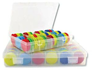 Trabucco Eva Spools e Box, è Una Scatola in plastica creata 36 Dischi avvolgilenza del Diametro di 40 mm. RESO Sempre Gratuito Scatola Eva Spools e Box