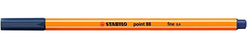STABILO point 88, Fineliner 0,4 mm – Box von 10 Stifte - Payne's Grey