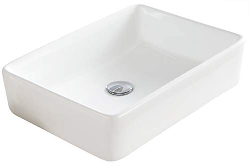 BERNSTEIN Aufsatzbecken Waschbecken NT3153 Keramik Aufsatz-Waschbecken in Weiß - 52x38cm - 5 Jahre Garantie