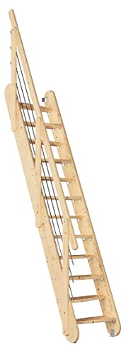 DOLLE Raumspartreppe Bern Höhe bis 285 cm Fichte (unbehandelt) inkl. einseitigem Geländer