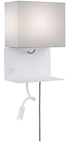 Paulmann Wandleuchte mit Ablage Merani, LED, E27, max 40 W | 3 W, 3000 K, 120 lm, Wandlampe