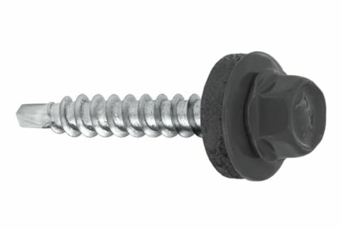 KLIMAS Bohrschrauben 4,8 х 25 mm 250 Stück RAL: 7024 - Graphitgrau- Schrauben Trapezblechschrauben