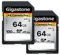 [5-Yrs Free Data Recovery] GIGASTONE 64GB 2-Pack SD Card, 4K Camera Pro, A1 V30 SDXC Memory Card 4K UHD Video Compatible with Canon Nikon Sony Panasonic Digital Camera, with 2 Mini Cases