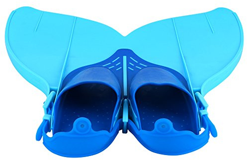 Ejoyous Pinne da Nuoto, Pinne Congiunte Pinne da Sirena Pinne Monolitiche Forma della Coda di Sirena per Bambini o Ragazzi Allenamento di Nuoto 34-40