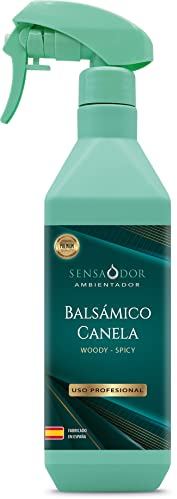 Ambientador spray 500ml. perfume para hogar Sensaodor (Balsámico- canela)