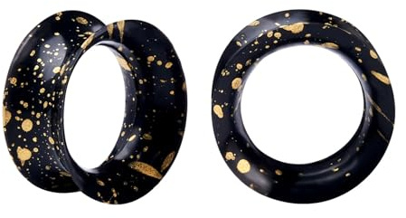 Longbeauty 2 Pcs Extra Weich Silikon Ohr Tunnel Plug Piercing Schmuck 3-25mm
