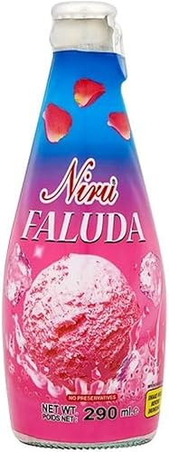 Niru's Icecream Faluda Flavoured Drink 290Ml Refreshing And No Preservatives Contains Basil Seeds, Vermicelli Noodles, Ice Cream